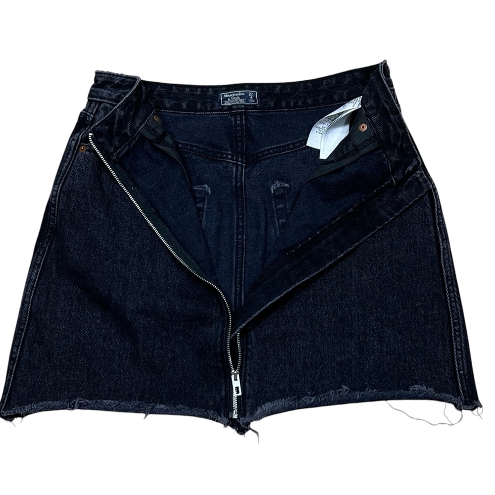 Abercrombie & Fitch Zoe Skirt Denim Y2K Retro Vtg Style - Picture 6 of 8